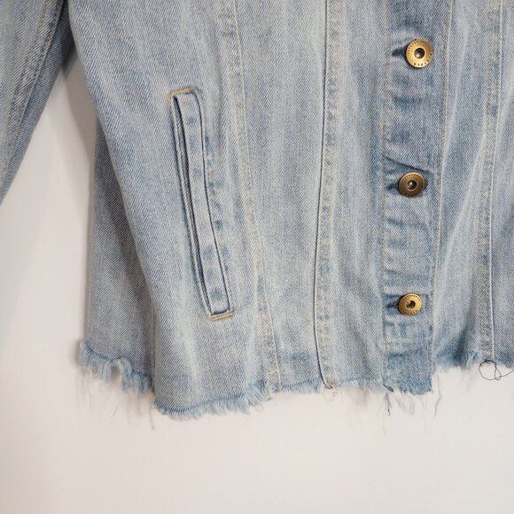 Pistola Light Wash Distressed Denim Jacket - Picture 2 of 10